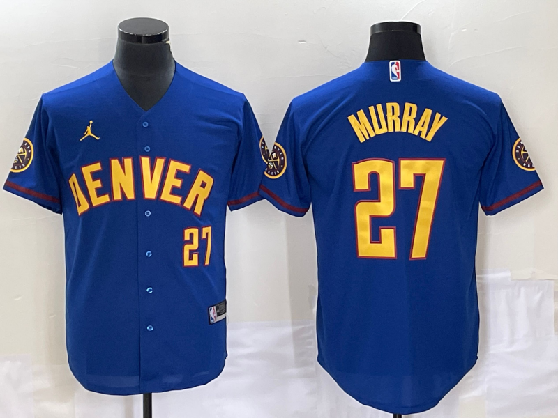 Nike 2023 Men Denver Nuggets #27 Murray Blue NBA Jersey->boston celtics->NBA Jersey